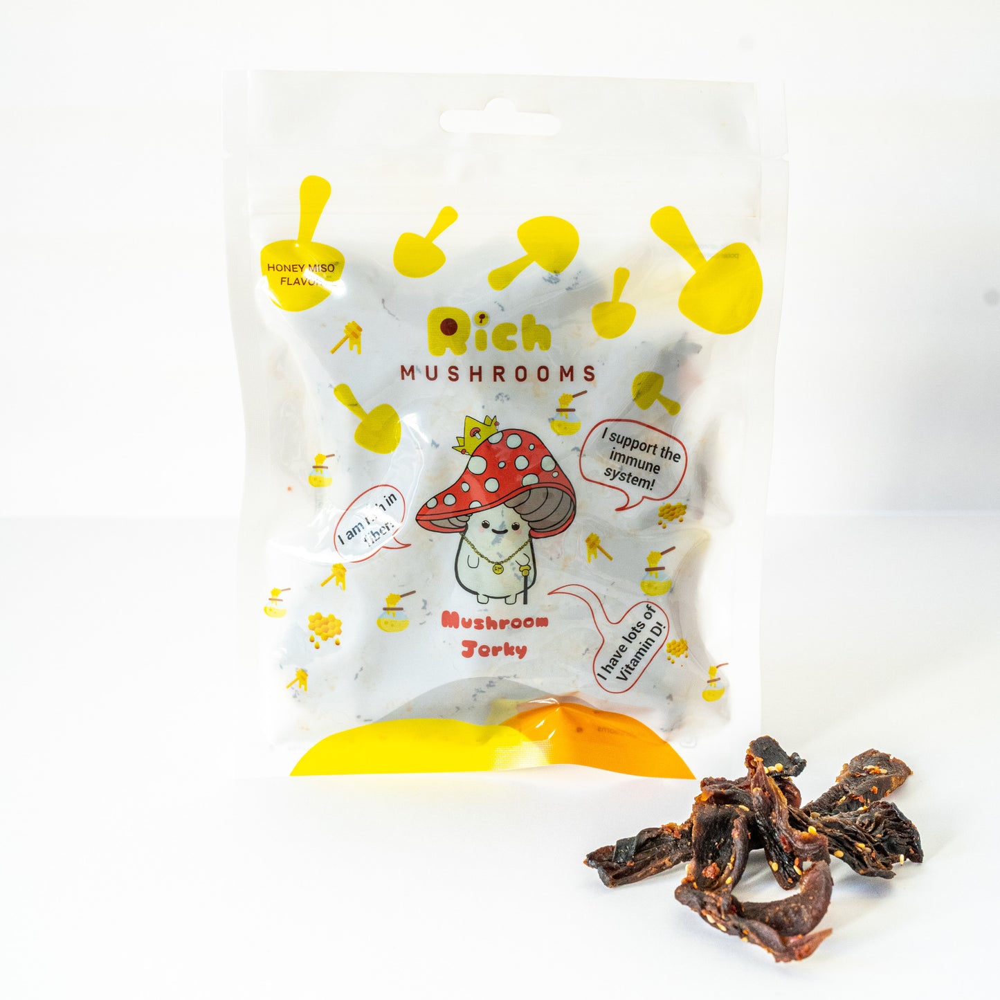 Honey Miso Mushroom Jerky