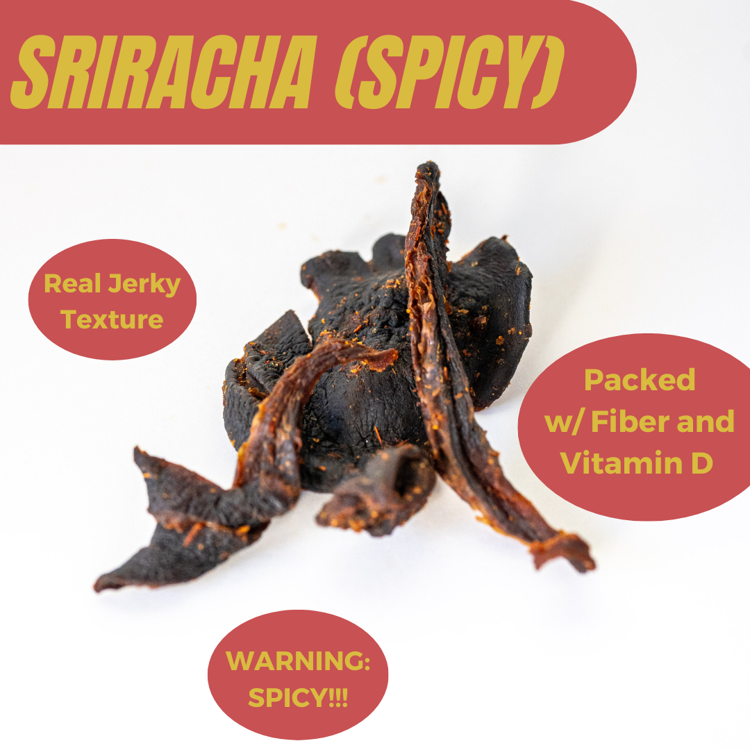 Sriracha Flavored Mushroom Jerky